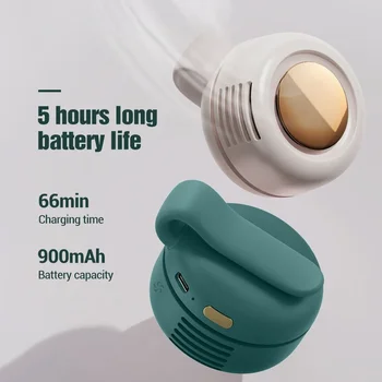 Kız Kamp Balıkçılık Mini Klip Elektrikli Hava Soğutma Fanı USB Yapraksız Cep Fanlar 3 Hızları Açık Fan Asılı Bel Boyun Fanı