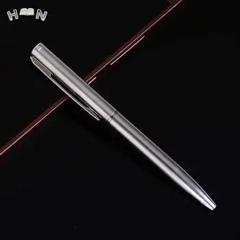 1 adet / grup Mini Metal Tükenmez Kalem Dönen cep boyutunda Kalem Taşınabilir Tükenmez Kalem Küçük Yağ Kalem Zarif Kısa
