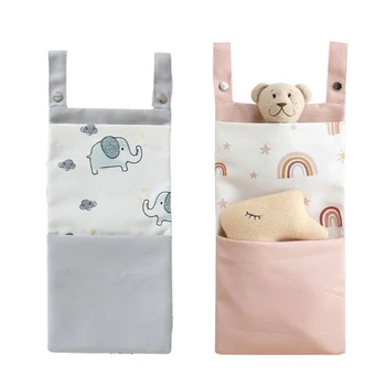 Çok fonksiyonlu bebek yatağı Bebek Bezi Çantası Oyuncak Depolama Taşınabilir Nappy saklama çantası Çoklu Cepler Tutucu Organizatörler