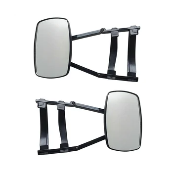 Evrensel Klipsli Çekme Aynaları Çekme için Genişletilmiş Aynalar 360° Dönme Ayarlanabilir Çekme Aynası, Siyah 2 ADET