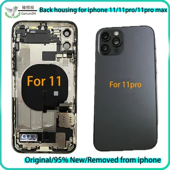 Orijinal arka kapak iPhone 11 / 11pro Max konut , tam meclisi değiştirme SİM tepsi ile/scews