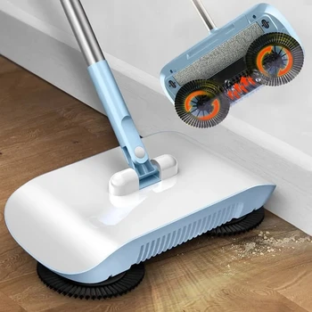 Zemin Temizleme Makinesi Ev Süpürme Mutfak Yıkama Vakum Bezleri Sihirli Süpürge Robot Ev El İtme Süpürgesi İle Kullanışlı Combo