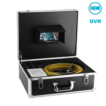 Ucuz 20 m kablo endüstriyel endoskop borescope sualtı boru drenaj kanalizasyon video muayene kamera sistemi DVR ile