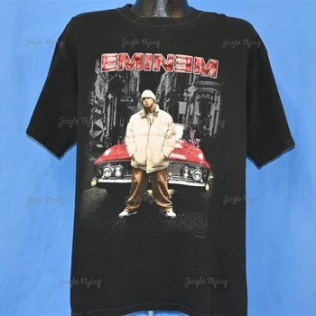 Y2k Eminem En Mathers Hardcore Hip Hop Rap Büyük Baskı Kaçak T-Shirt Ekstra Büyük
