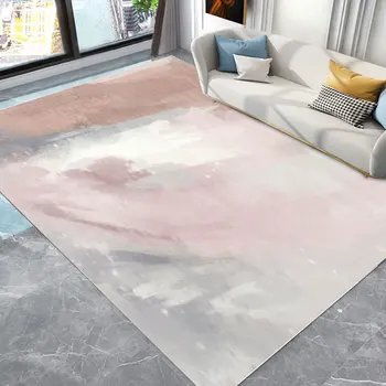Iskandinav basit geometri ıns Japon tarzı kalınlaşmış kristal kadife halı oturma odası yatak odası yatak battaniyesi sehpa mat