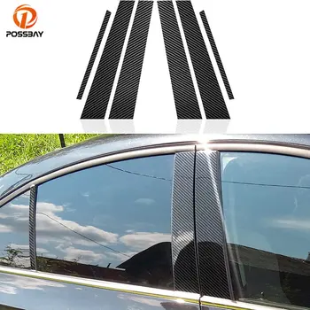 Araba Karbon Fiber Görünüm Penceresi Pillar Mesajları BC Sütun Kapağı Trim için BMW 3 Serisi F30/F31/F34/F35 2012 2013 2014-20818 Aksesuarları