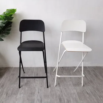 Bar sandalyesi, kavisli ahşap bar sandalyesi, katlanabilir bar taburesi, minimalist tarzı, İskandinav eğlence