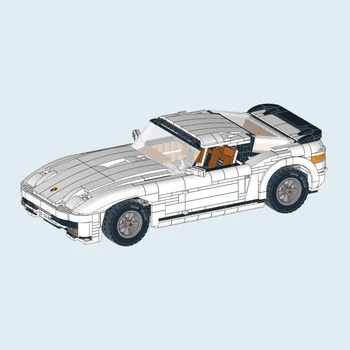 YENİ Beyaz Hypercar Süper Yarış Spor Coupe Arabalar 10295 Yapı Taşları Yaratıcı Uzman Tuğla Modeli DIY Eğitici Oyuncaklar Hediyeler