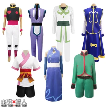 Anime HUNTER X HUNTER Cosplay Kostüm Kurapika Hisoka Gon Freecss Illumi Zoldyck Machi Shalnark Tüm Serisi Anime Giyim Kıyafet