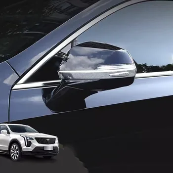 ABS Krom dikiz aynası parlak Anti-scratch şerit kapağı trim Araba Styling Aksesuarları İçin 2 adet Cadillac XT4 2018-2021 2023
