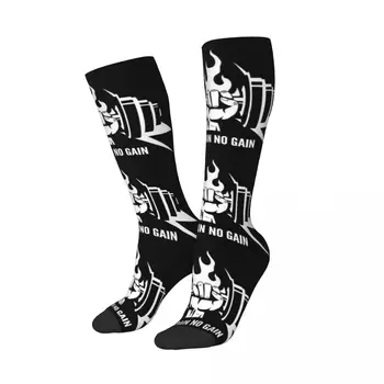 Vücut geliştirme Kadın Atletik Çorap Kawaii 3D Baskılı Spor Alıntı Spor Açık Spor Uyluk Yüksek Çorap