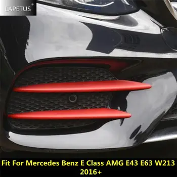 Araba Aksesuarları Ön Tampon Sis Lambası Kaş Dekor Paneli Kapak Trim İçin Fit Mercedes Benz E Sınıfı AMG E43 E63 W213 2016 - 2020