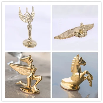 kaliteli Araba styling 21 * 9 cm Çinko alaşım Altın Gümüş At Kartal Tanrıça Amblem Arka Bagaj Rozeti Yan Logolar