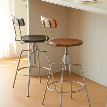 Estetik Rahat Bar Tabureleri Ergonomik Yatak Odası Tasarımcı dış mekan yemek sandalyeleri Berber Modern Taburete Alto Ev Mobilyaları