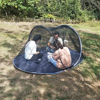 2-3 Kişi Otomatik Pop Up dış mekan teli Kamp Çadırı Anti Sivrisinek Aile Taşınabilir Hafif Gazlı Bez Plaj Tente Turist