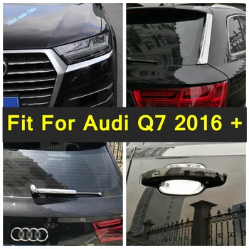 Harici Yedek parçalar Audi Q7 2016-2019 Kapı Kase / Arka pencere sileceği Kolu Bıçak / Far Göz Kapakları Kirpik Kapak Trim ABS