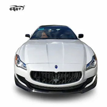 Güzel karbon fiber LP tarzı gövde kiti Maserati Quattroporte 2013-2015 için ön spoiler arka spoiler ve yan etekler