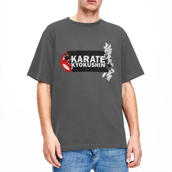 Erkek kadın T-Shirt Karate Tarzı Kyokushin Şeyler Hipster Saf Pamuk Kısa Kollu T Shirt O Boyun Giyim Artı Boyutu