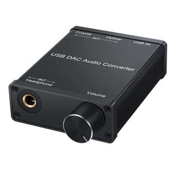 USB DAC ses dönüştürücü Adaptörü İle kulaklık amplifikatörü USB Koaksiyel S / PDIF Dijital Analog 6.35 Mm Ses Ses Kartı