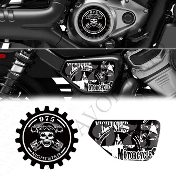 Motosiklet Harley Davidson Nightster 975 RH975 RH 975 Tankı ped koruyucu Sticker Çıkartma Vücut Çamurluk Kabuk Egzoz 2022 2023