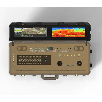 HD Yüksek Parlaklık FHD Ekranlar Entegre Bağlantı Uzaktan Kumanda Sistemi Üreticisi İha Drone Gcs Çözünürlüklü Alıcı Verici