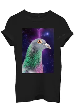 Renkli Barış Güvercin Erkek T Shirt Yenilik Manevi Kuş Grafik Unisex T-shirt Moda Büyük Boy Casual Tops Yaz Sonbahar Tee