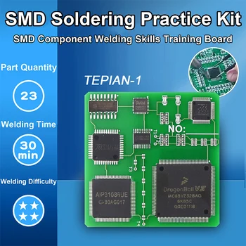 Lehimleme Uygulamaları SMD Devre Kartları LED Elektronik SMT Bileşenleri DIY PCB Kitleri Proje Araçları Temel Lehimleme Kitleri