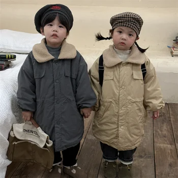 Kız Ceket Ceket Kış Pamuk Rüzgarlık 2023 Mükemmel Sıcak Artı Kadife Kalınlaşmak Yüksek Kaliteli çocuk Giyim