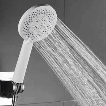 12cm Büyük Panel Duş Başlığı Yüksek Basınçlı Yağış Duş Seti Su tasarruflu duş 5 Modları Ayarlanabilir Duş Başlığı Banyo Araçları