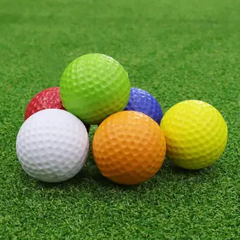Uygulama Golf Topları 20 adet Canlı Renk Golf Topları Yüksek Ribaund Güçlü Stabilite Hafif Uzun Ömürlü Kapalı Açık