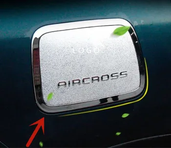 Citroen için C5 AİRCROSS 2017-2022 ABS Krom yakıt depo kapağı Dekoratif kapak anti-scratch koruma araba aksesuarları