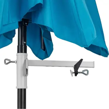 Şemsiye Tutucu Ayarlanabilir Şemsiye Kelepçe Veranda Şemsiye Tutucu Metal Kelepçe Sabit Klip güverte korkuluğu Çitler Yard Tekneler Açık
