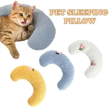 Küçük Yastık Kediler için Moda Boyun Koruyucu Derin Uyku U Şeklinde Yastık Kedi Yastıklar Yavru Kafalık Sevimli Yavru uyku yastığı