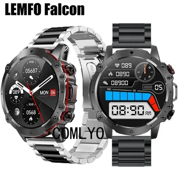 LEMFO Falcon Kayış akıllı saat Metal Paslanmaz Çelik Ayarlanabilir Bant Bilezik Lüks Kemer Kadın erkek