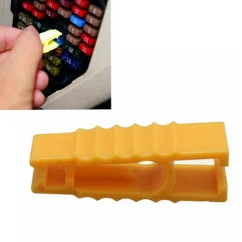3 adet Mikro Araba sigorta çektirmesi Klip Sarı Plastik Pense Cımbız Kurulum Kaldırma ToolF Büyük Orta Mini Sigorta
