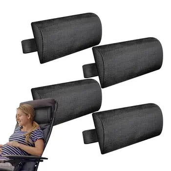 Kafalık Yastık Recliner İçin 4 Adet Ayarlanabilir Baş İstirahat Yastıklar Evrensel Sandalye Kafa Yastıklar Elastik Bant İle Yüzme Havuzu İçin