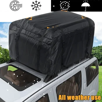 Taşıma çantası 96X96X46cm Evrensel Su Geçirmez araba tavan portbagajı Taşıyıcı taşıma çantası Bagaj Depolama Küp Çanta Seyahat SUV Van Arabalar için