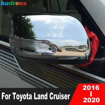 Toyota Land Cruiser için LC200 FJ200 2nd facelift 2016-2020 Krom Araba Yan Kapı dikiz aynası Kapağı Dış Aksesuarlar