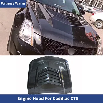 Karbon Fiber Ön Motor Kaputu Kaputları Motor Kapakları Araba Styling Cadillac Cts için araç gövde kiti 2008-2012