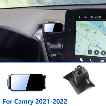 Otomatik Sıkma araba cep telefonu tutacağı Toyota Camry İçin xv70 xv50 xv40 Sabit Taban Dönebilen Braketi Aksesuarları 2006-2022