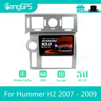 Hummer için H2 2007 - 2009 araba android radyosu Stereo Autoradio 2Din Multimedya Oynatıcı GPS Navi ünitesi Dokunmatik Ekran