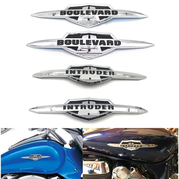 Motosiklet 3D Amblem Rozet Çıkartması Yakıt Tankı Sticker Koruyucu Suzuki Hırsız VL400 VL800 LC1500 Bulvarı C50 M50 C90 M109R