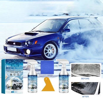 60ML Araba Kar Eritme Sprey Buz Çözücü Ajan Ön Camları Deicer Sprey Kar Defrost Evrensel Araba Pencere Temizleyici