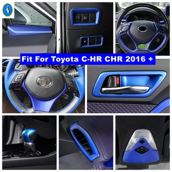 Ayağı A direksiyon Hava kolu Kase ışıkları Kontrol Paneli Kapağı Trim Toyota C-HR CHR 2016-2022 Mavi İç Tamir Kiti