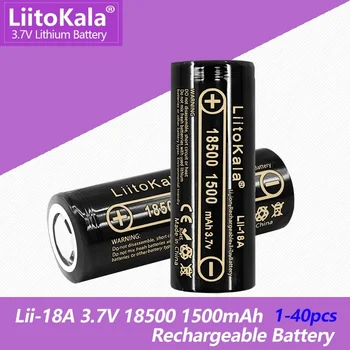 1-40 ADET LiitoKala Lii-18A 3.7 V 18500 1500mAh şarj edilebilir pil İçin güçlü ışık el feneri anti-ışık özel lityum pil