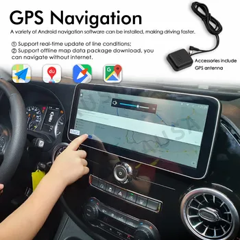 12.3 inç 128G Araba Radyo Mercedes Benz Vito İçin W447 2014-2021 Android 11 Oto Araba Multimedya Oynatıcı GPS navigasyon Başkanı Ünitesi