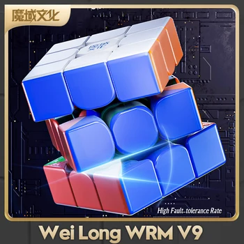 [MoYu Weilong WRM V9] Manyetik Levitasyonunun 3x3 Rulman Hız Küp 2x2 Piramit Bulmaca Oyuncak Çocuklar için