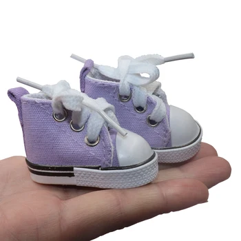 Moda Mini Dantel Flats Sneakers bebekler için 5 30 cm Oldukça Yüksek Top Rahat kanvas ayakkabılar 1/6 12 inç bjd bebek Aksesuarları Çocuk Oyuncakları