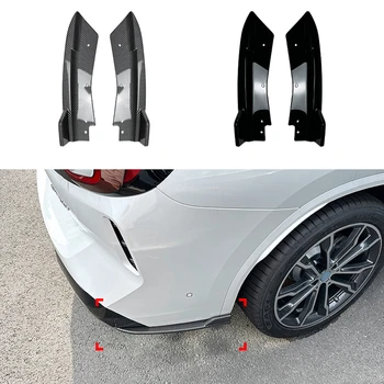 BMW için X3 G01 LCI M Spor 2022-2023 + Arka Tampon Yan Köşe Kapağı Spoiler Trim Boot Splitter Plaka Koruma