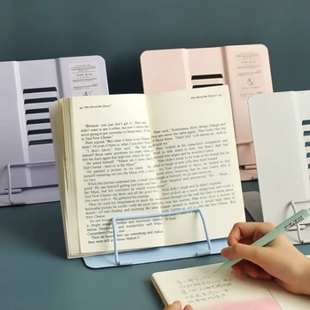 Ayarlanabilir Metal Okuma Kitap Tutucu Bookend Desteği belge rafı Tablet Müzik Puanı Tarifi Standı